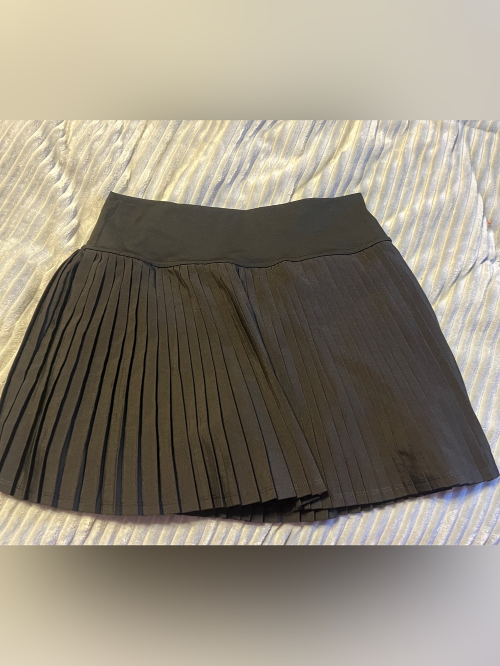 Black Pleated A-Line Women's Skirt/skort
